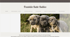 Desktop Screenshot of franklinbuttebullies.com