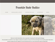 Tablet Screenshot of franklinbuttebullies.com